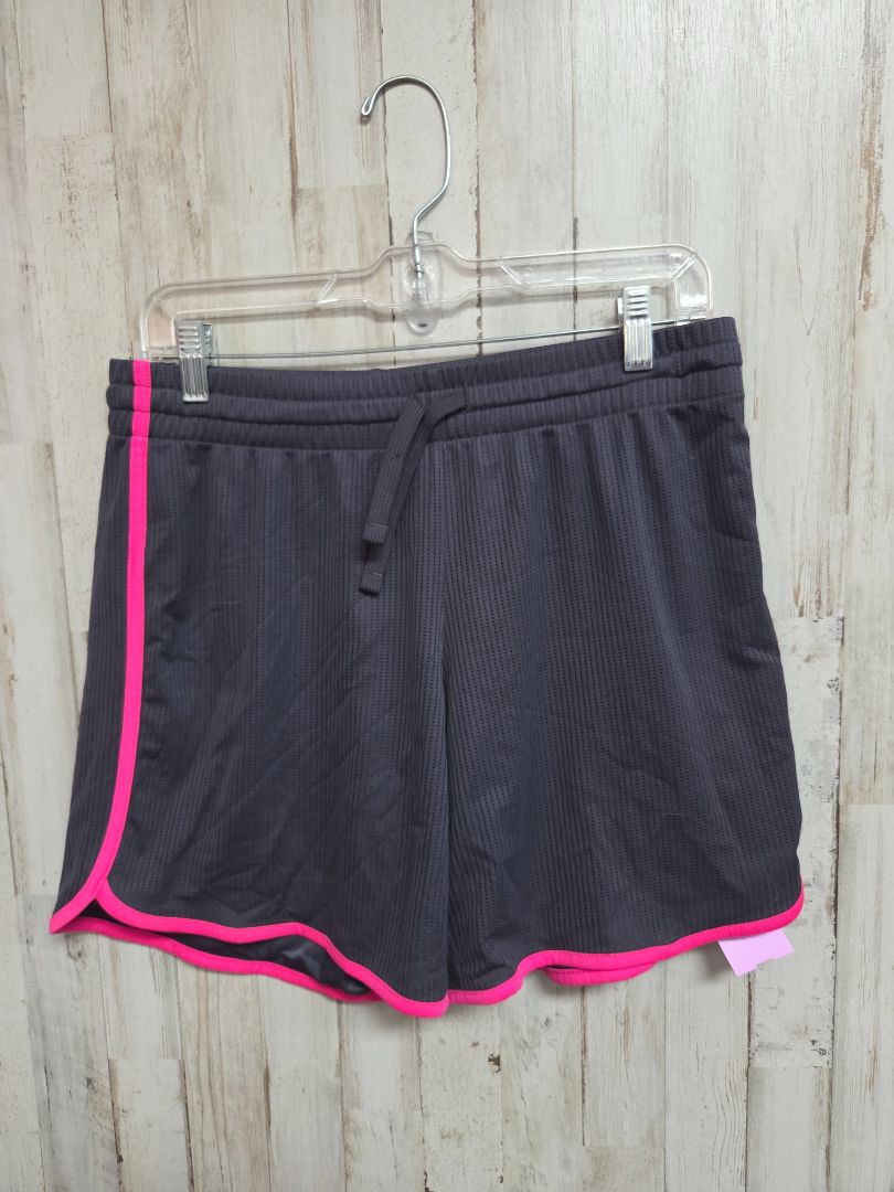 GREY/PINK ATHLETIC WORKS MESH SHORTS, LADIES M