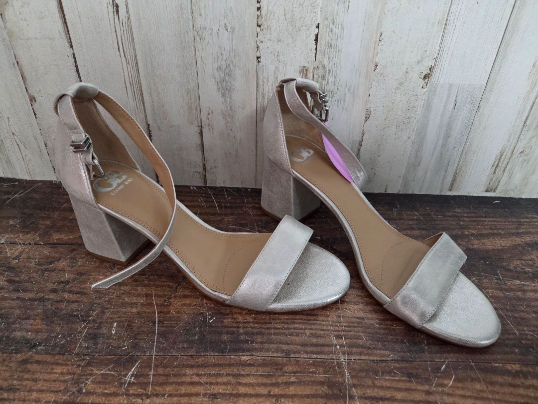 SILVER GIANNI BINI SHIMMER HEELS, SHOES A9