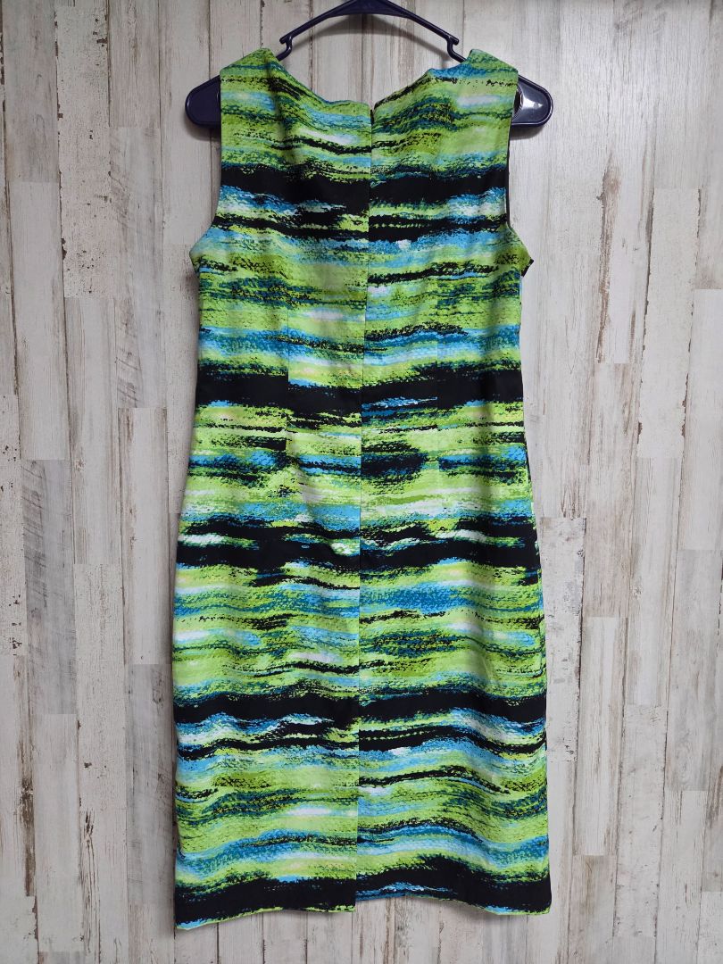 green/blue jones studio sz8 colorful print dress, LADIES M