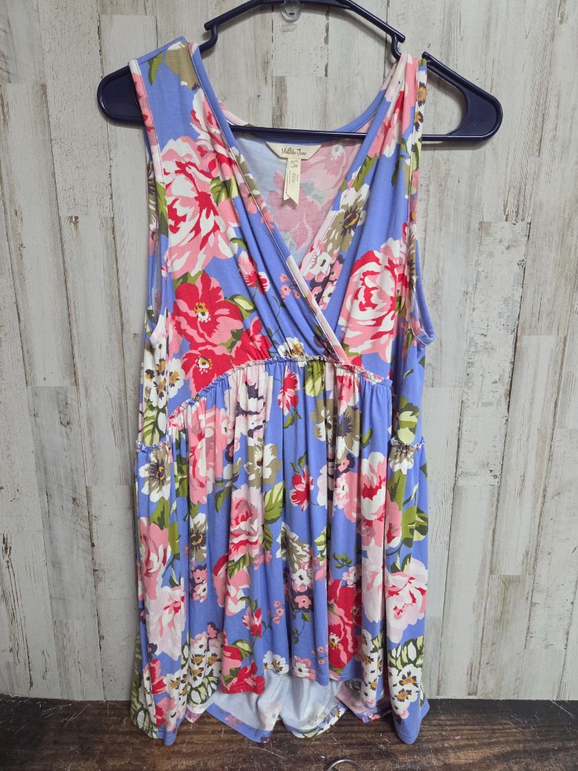 blue matilda jane floral surplice tunic, LADIES L