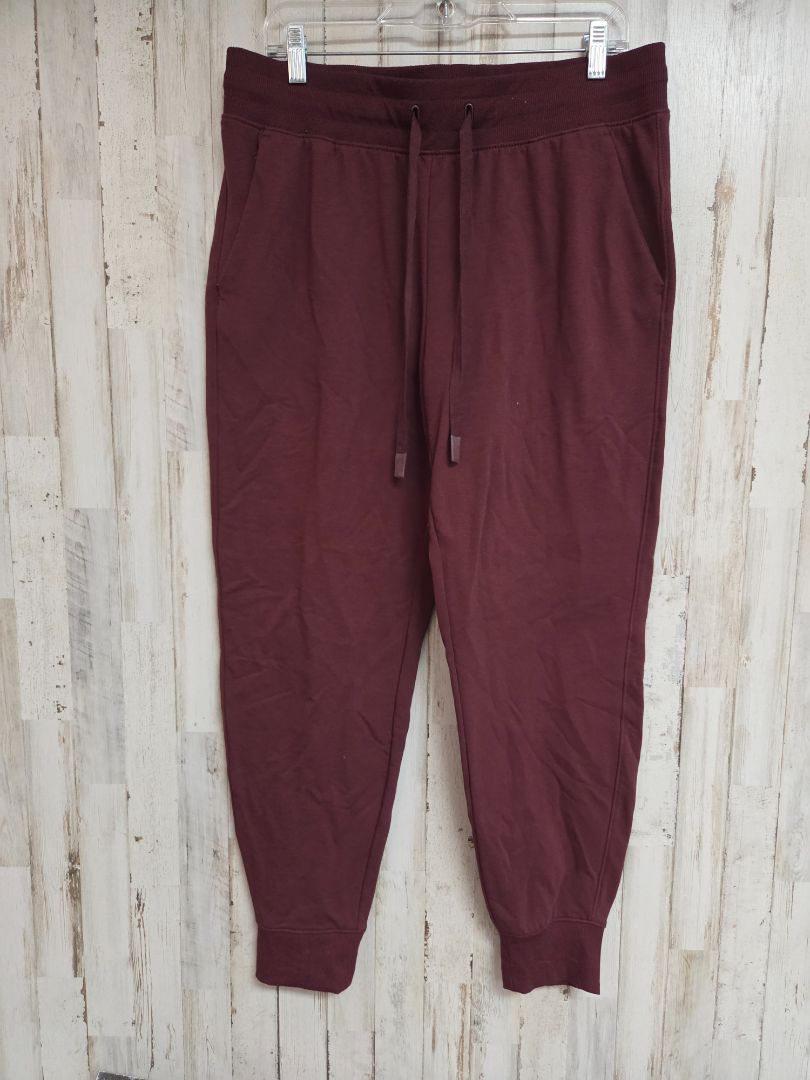 maroon athletic works soft joggers, LADIES L