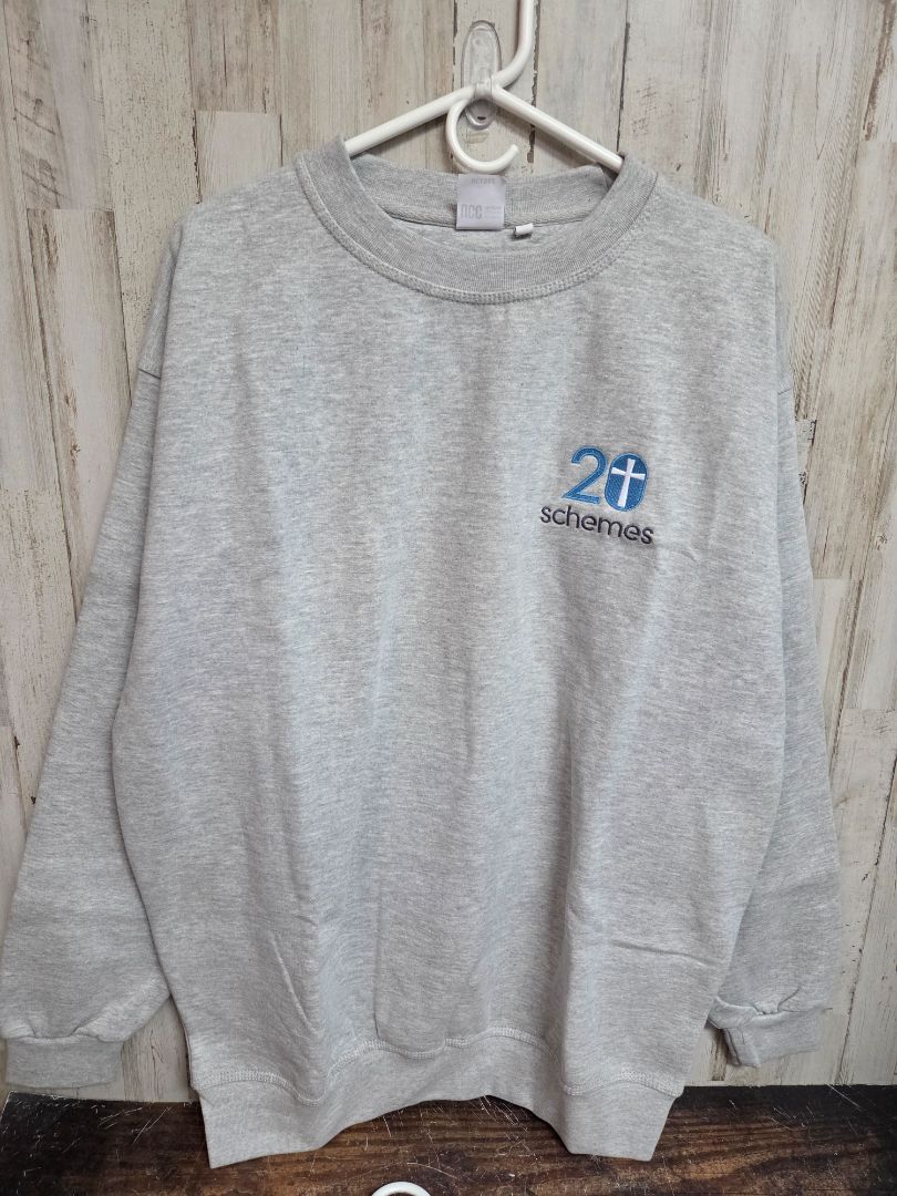 grey ucc 20 schemes pullover, LADIES XL