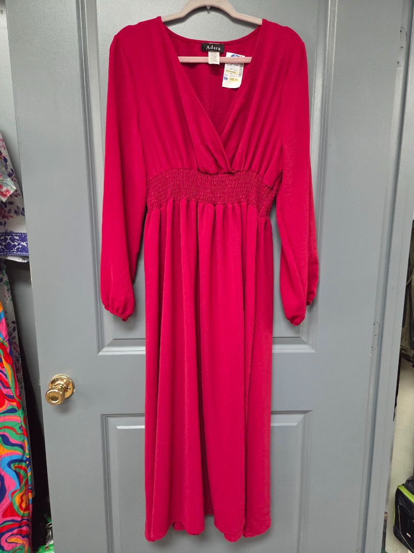 red adara NEW smocked maxi dress, LADIES XL