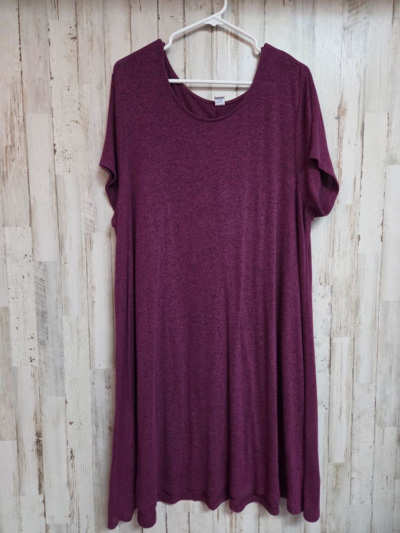plum old navy knit dress, LADIES 2X