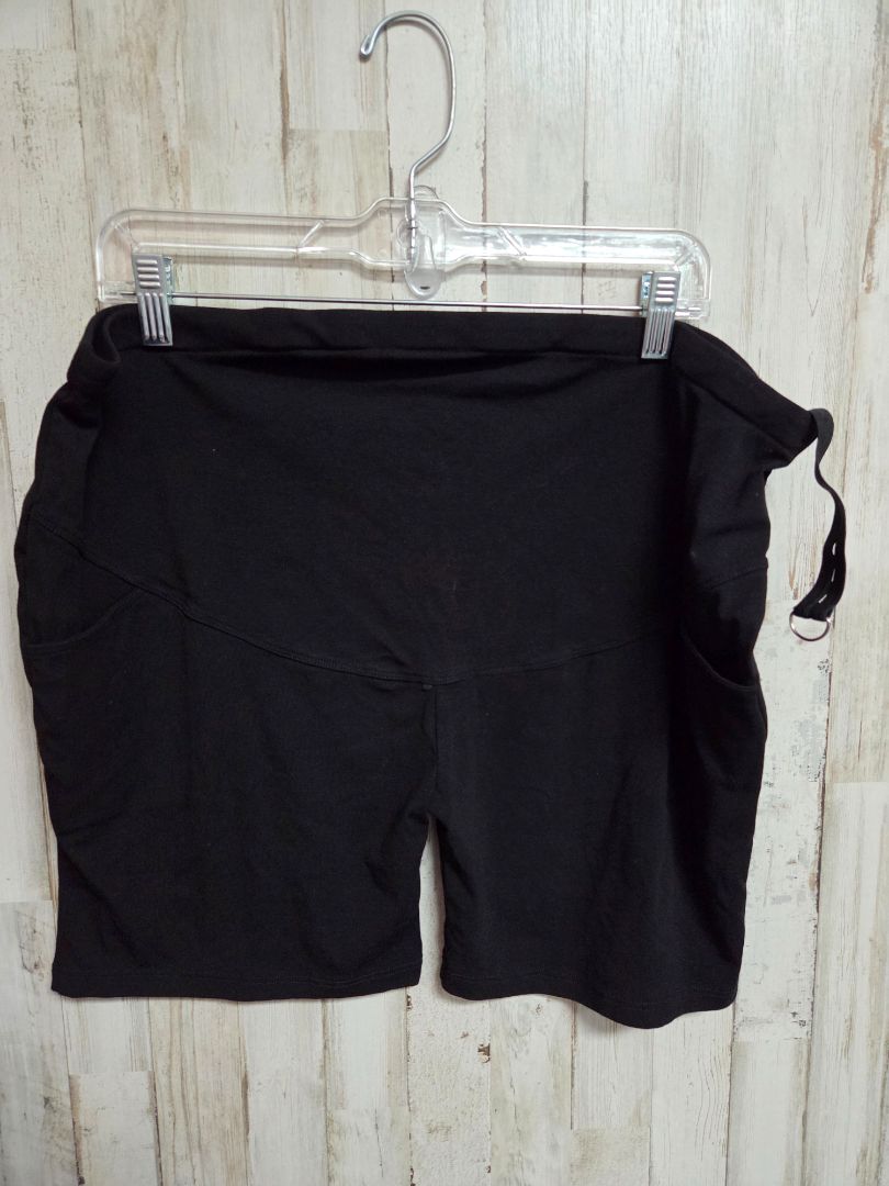 black Adjustable maternity shorts, LADIES 2X