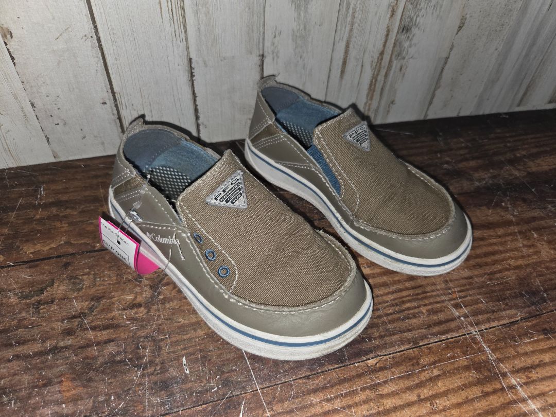 TAN COLUMBIA SLIP ONS, SHOES 11