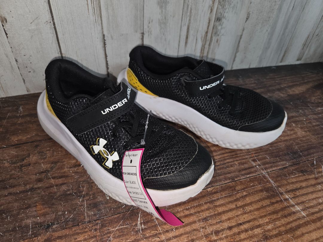 BLACK UNDER ARMOUR MESH SNEAKERS, SHOES 13