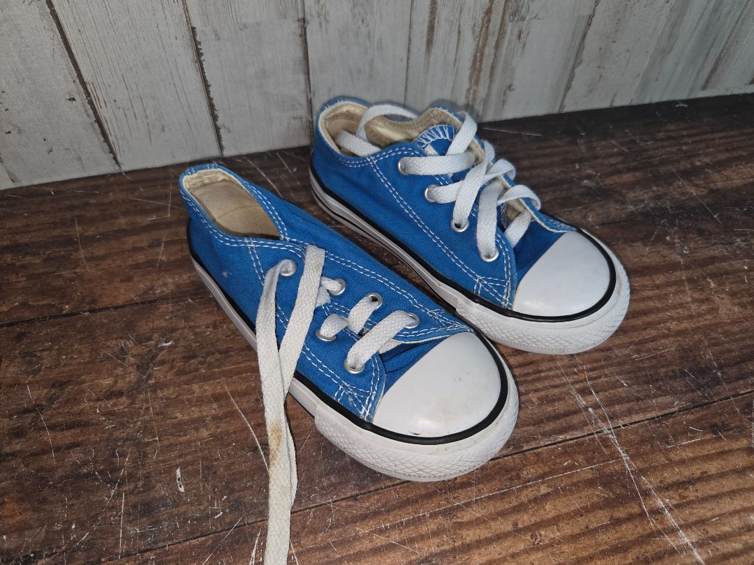 BLUE CONVERSE ALL STAR SNEAKERS, SHOES 9