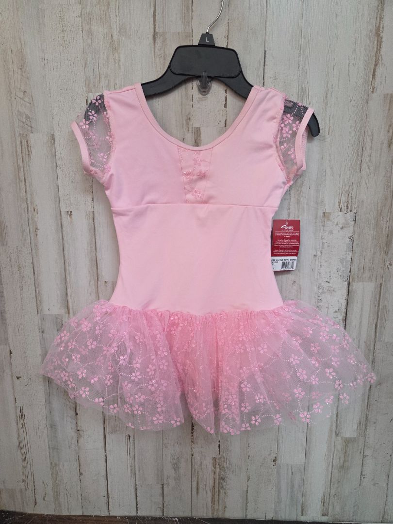 PINK CAPEZIO NEW FLORAL LEOTARD, GIRL 10/12