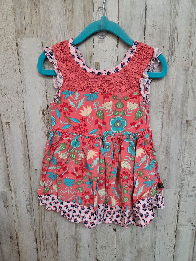 PINK MATILDA JANE FLORAL DRESS, GIRL 2T
