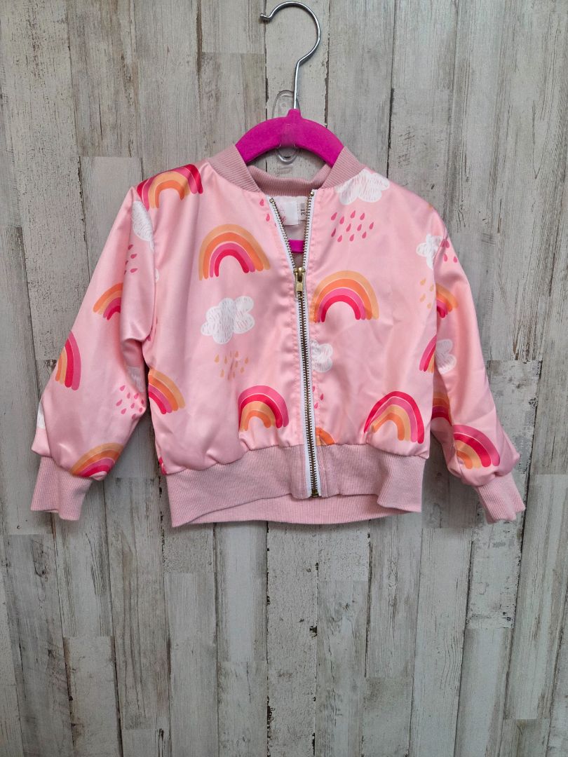 PINK MILA & ROSE RAINBOW JACKET, GIRL 3T