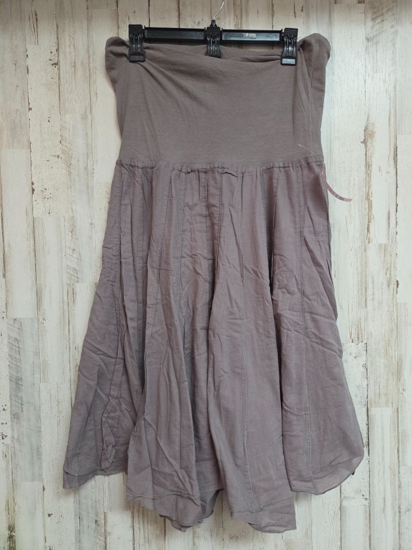 GREY LAPIS PLEATED MATERNITY SKIRT, LADIES L