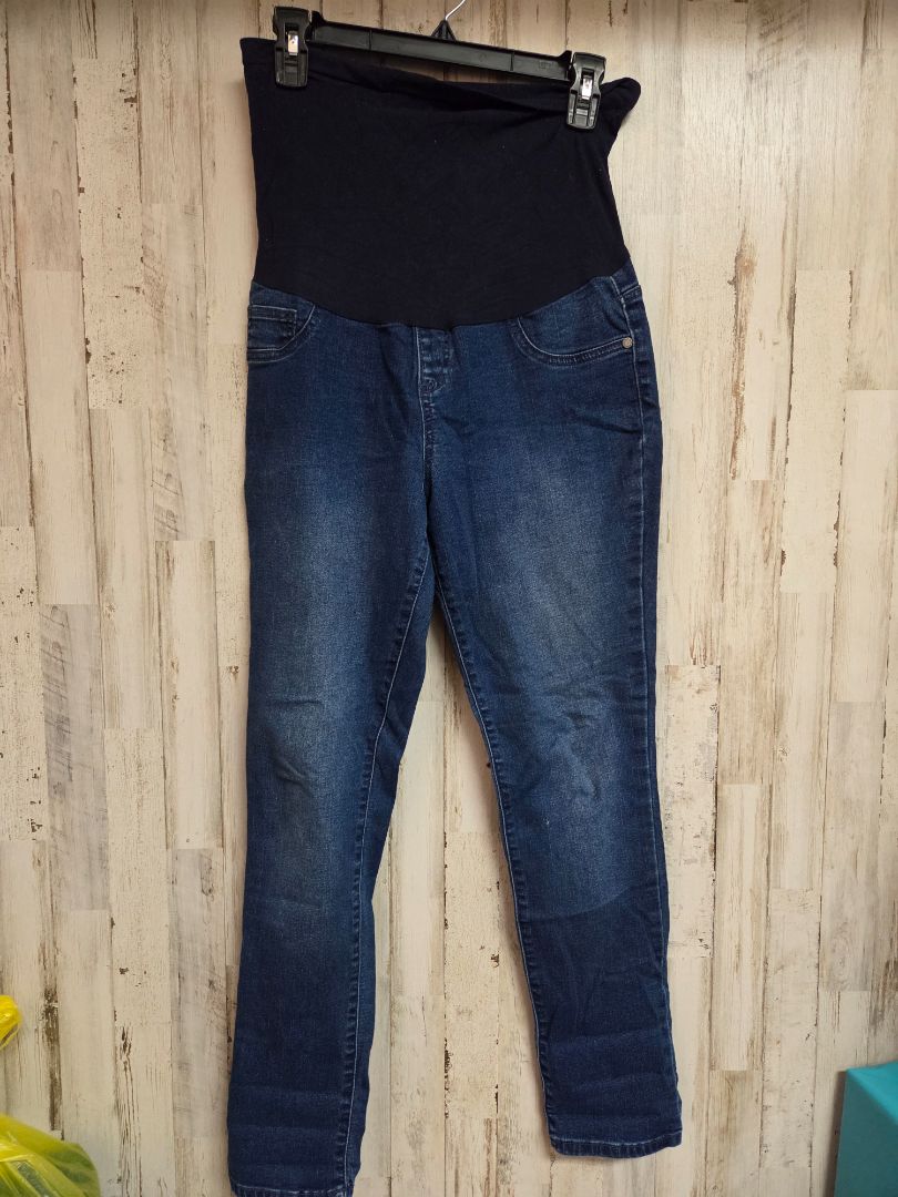 DENIM INDIGO BLUE MATERNITY SKINNY JEANS, LADIES L