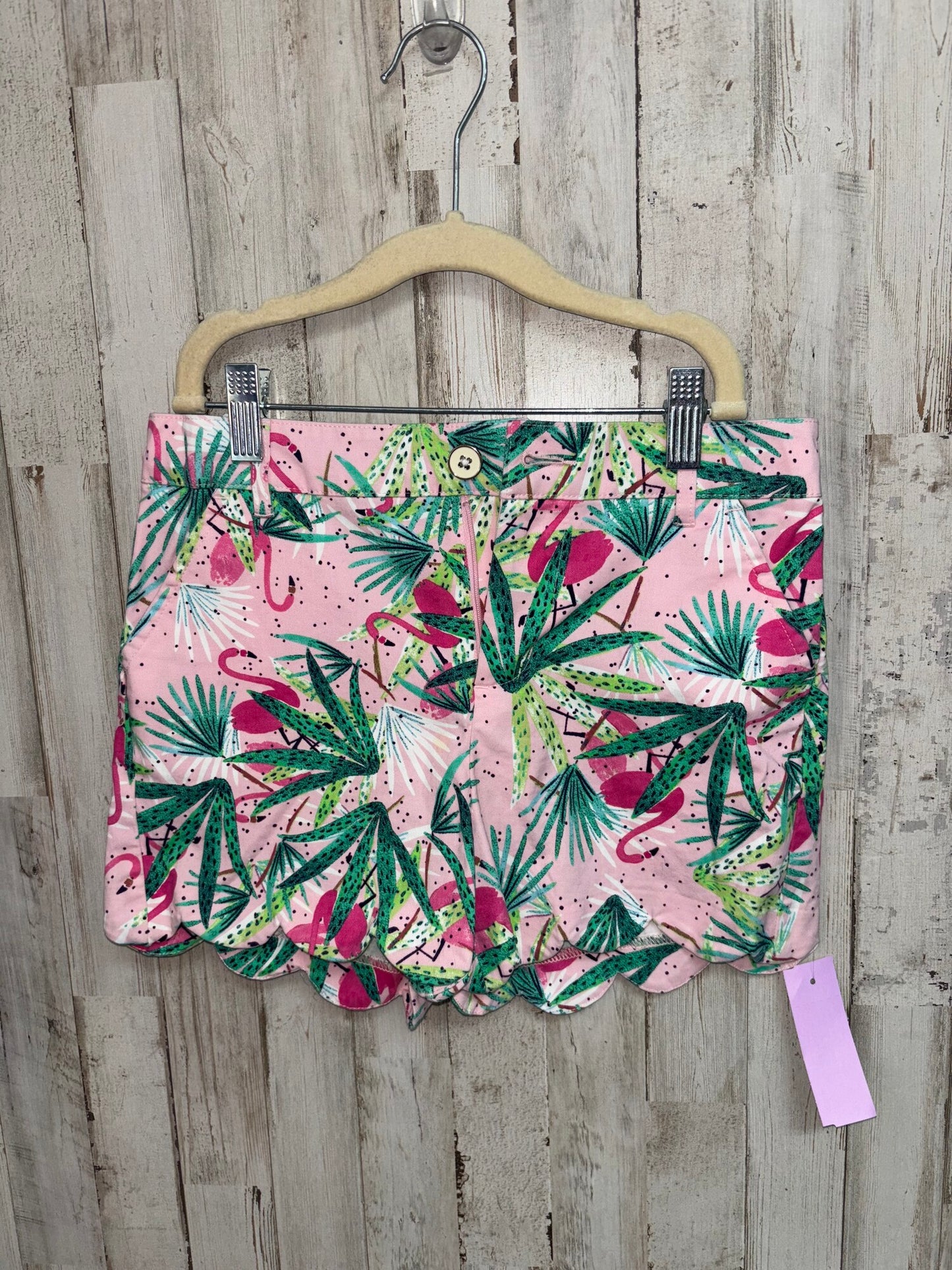 Pink Crown And Ivy 12 Flamingo Shorts, Girl 10 Up