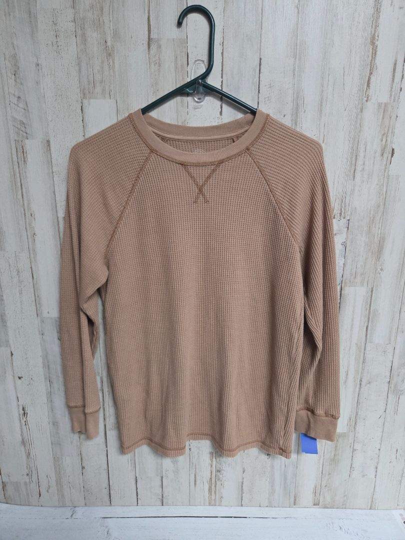 TAN WONDER NATION WAFFLE KNIT TOP, BOYS 10/12