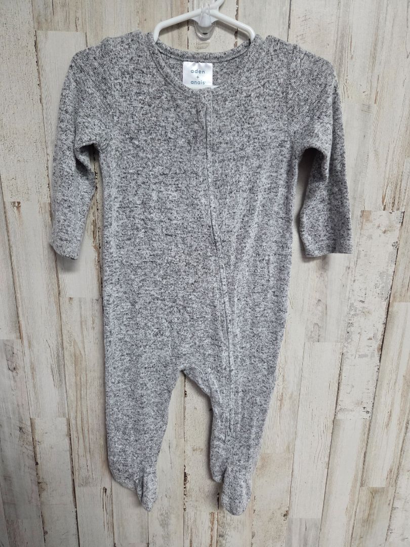GREY ADEN & ANAIS SOFT KNIT SLEEPER, BOY 6-9M