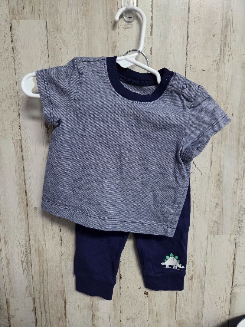 NAVY LITTLE ME DINO PANTS SET, BOY 6M