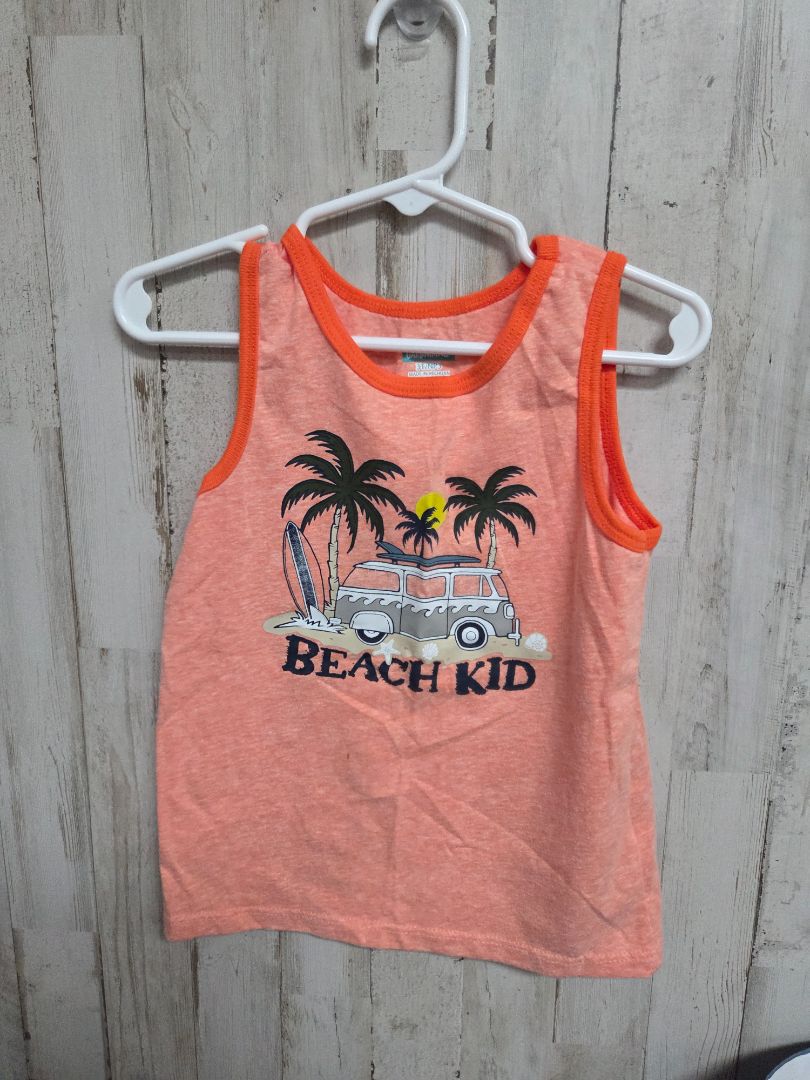 ORANGE GARANIMALS BEACH KID TANK, BOY 3T