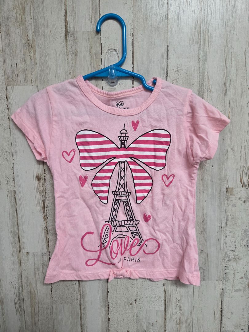 PINK VELVET LOVE PARIS TEE, GIRL 5/6