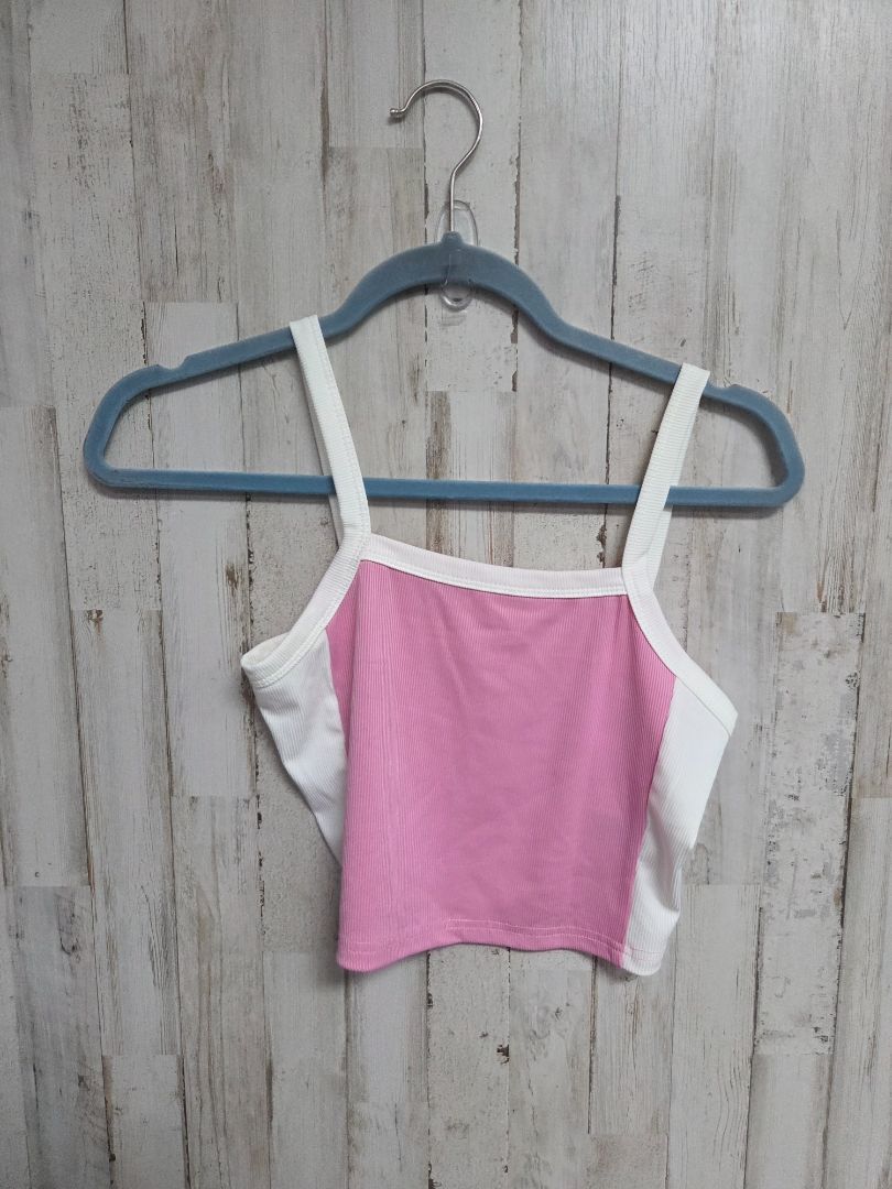 Pink Shein h Ribbed crop tank, Ladies S