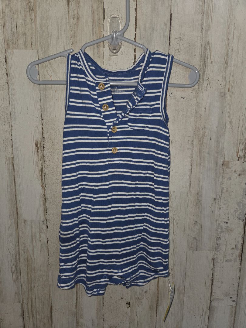 Blue Little me Stripe romper, Boy 9M
