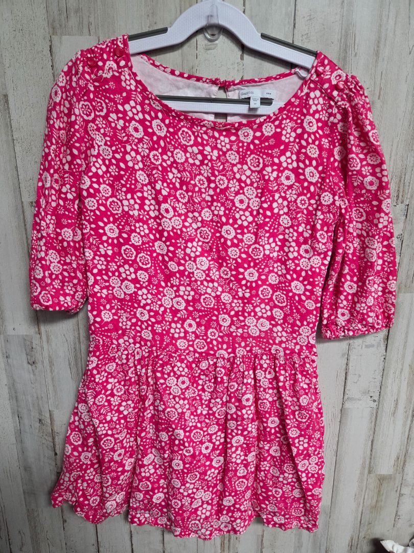 pink gap floral tunic, girl 8