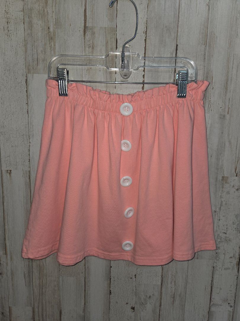 pink boutique button skirt, girl 8