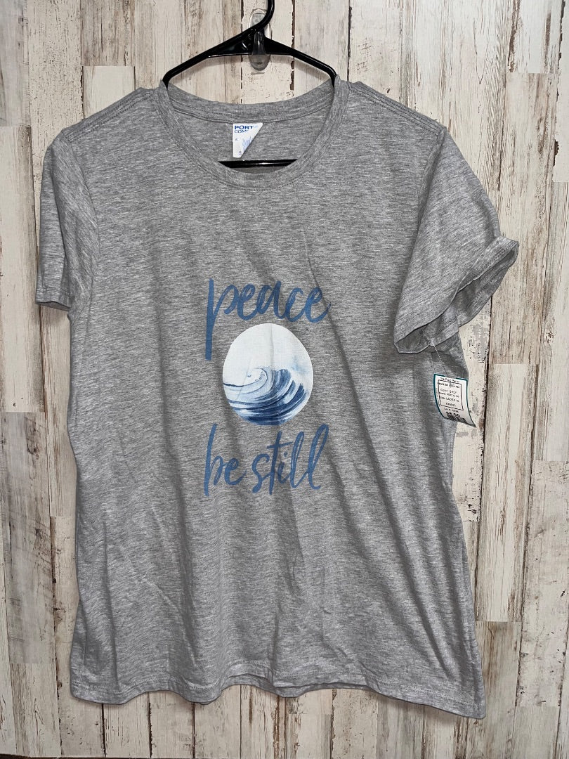 GREY PORT & CO PEACE BE STILL TEE, LADIES XL