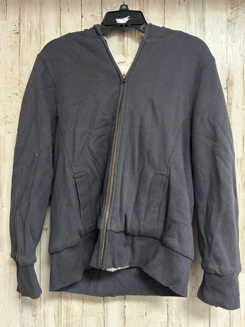 GREY OLD NAVY FUR LINED JACKET, LADIES L