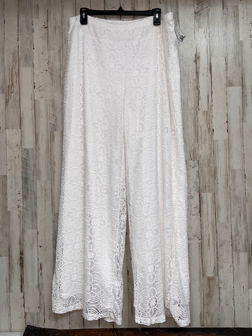 WHITE CATO 18/20 LACE PANTS, LADIES 2X