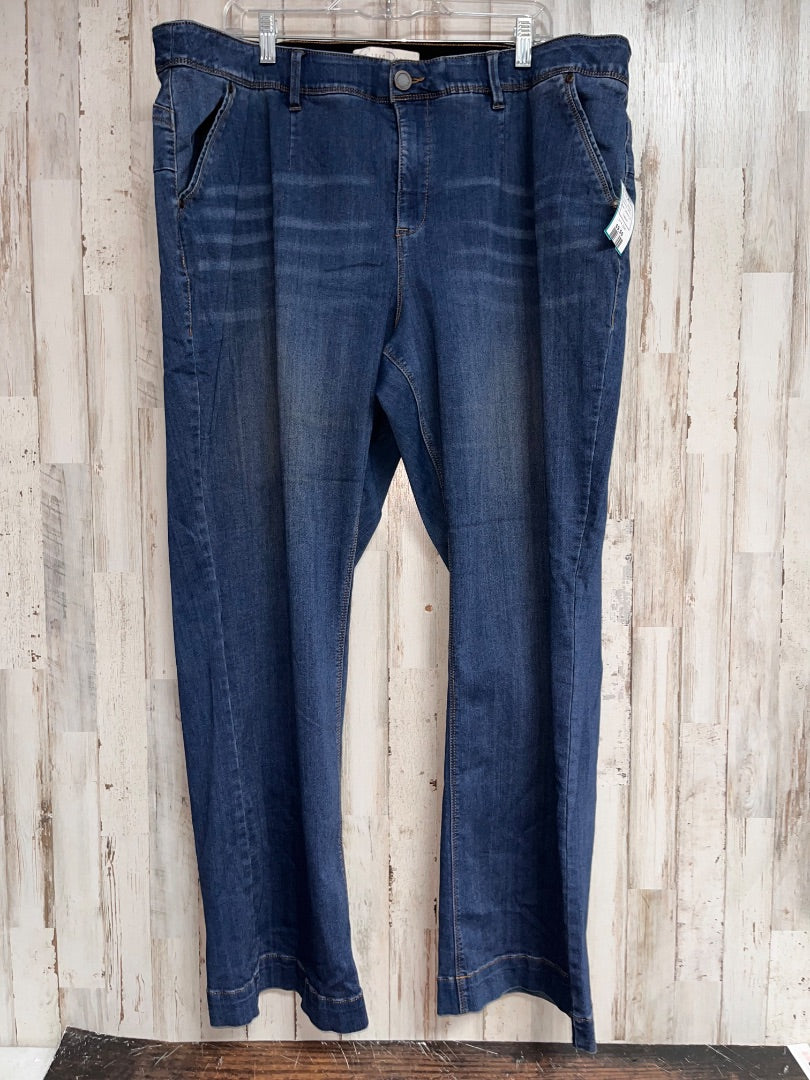 DENIM CATO 24 WIDE LEG JEANS, LADIES 2X