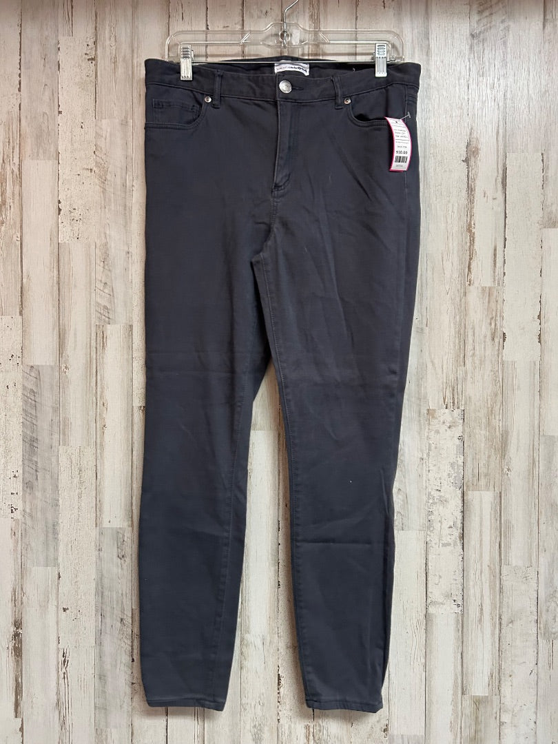 CHARCOAL LOFT SZ 10 STRETCH SKINNIES, LADIES L