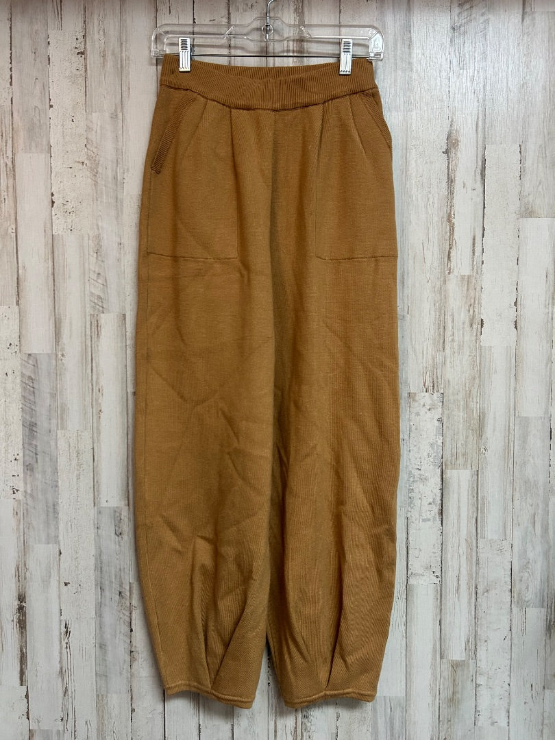 TAN KNIT BALLOON PANTS, LADIES XL