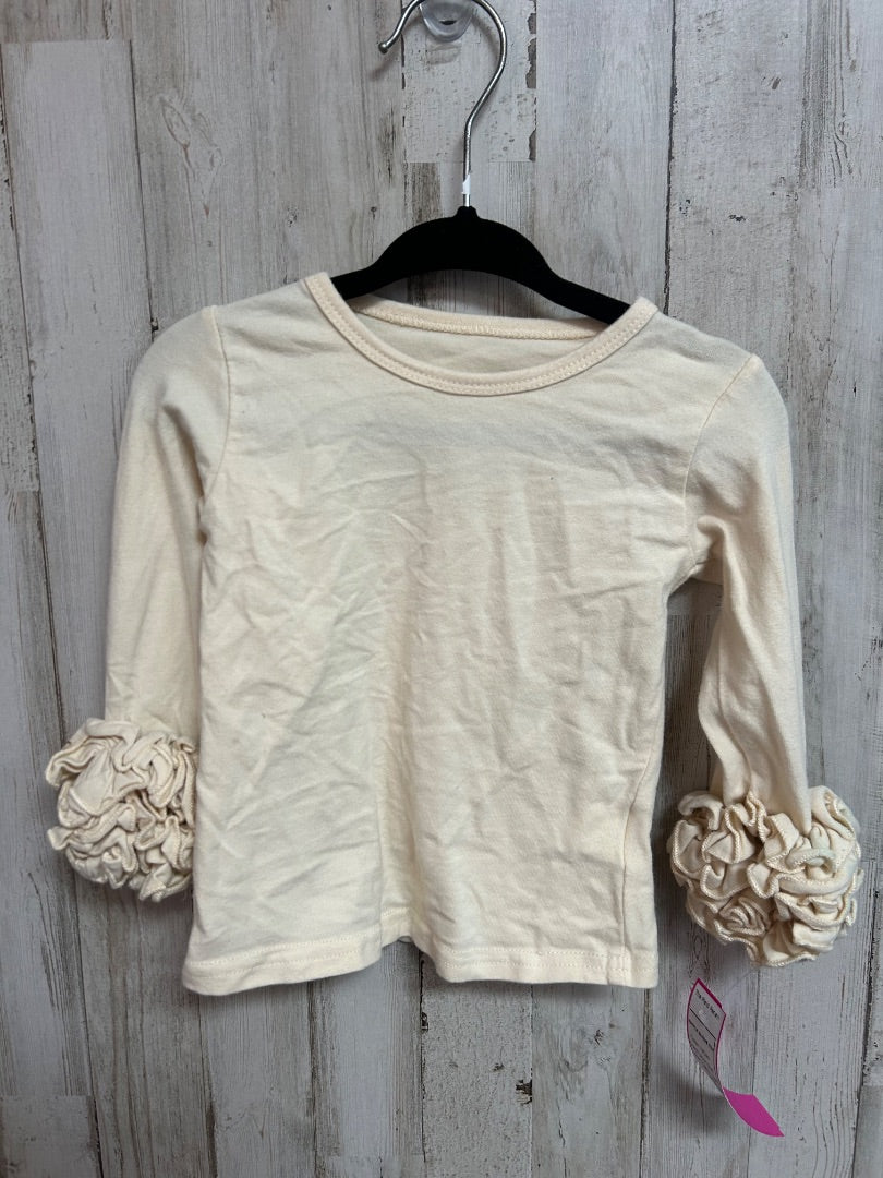 IVORY BOUTIQUE RUFFLE SLEEVE TOP, GIRL 12M