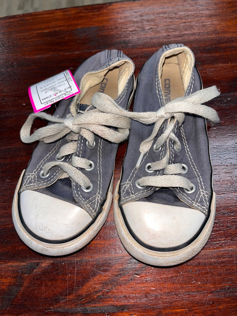 BLUE CONVERSE LACE UP ALL STARS, SHOES 8