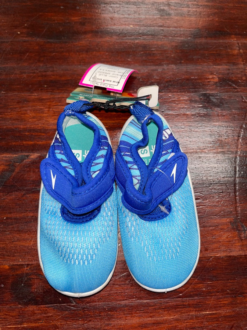 BLUE SPEEDO NEW SWIM SHOES, SHOES 5-6