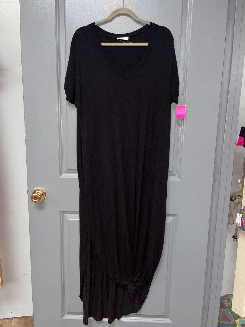 BLACK REBORN J T SHIRT MAXI, LADIES L