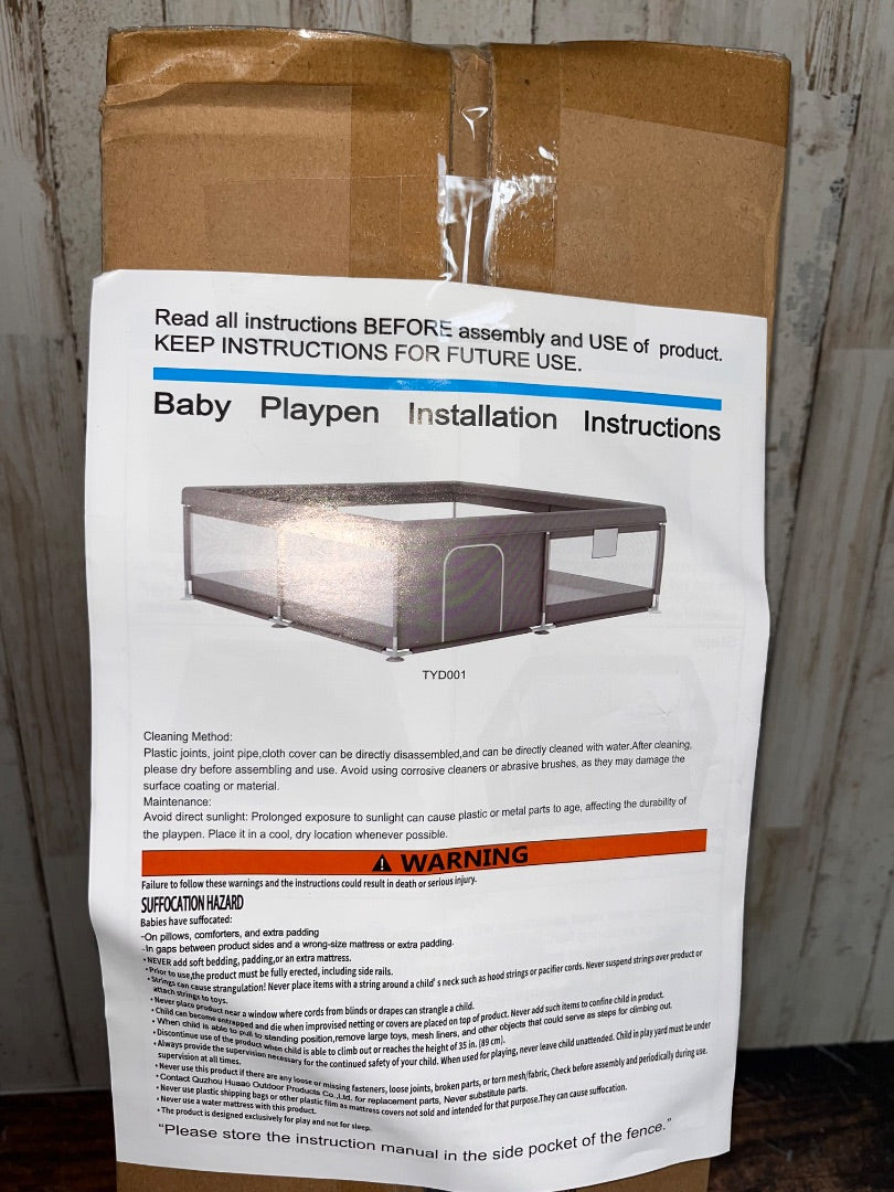 GREY MARS NEW IN BOX- BABY PLAYPEN