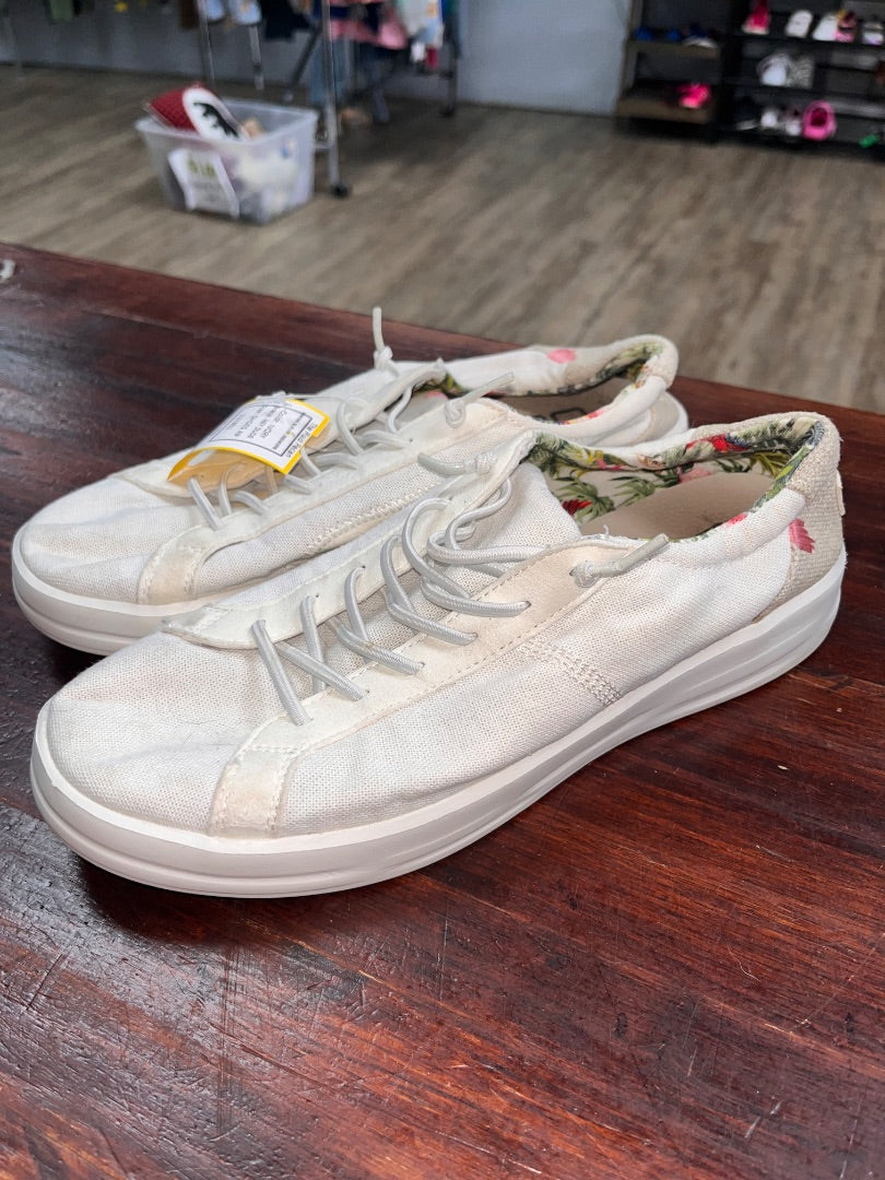 IVORY HEY DUDE KARINA SLIP ON SNEAKERS, SHOES A9