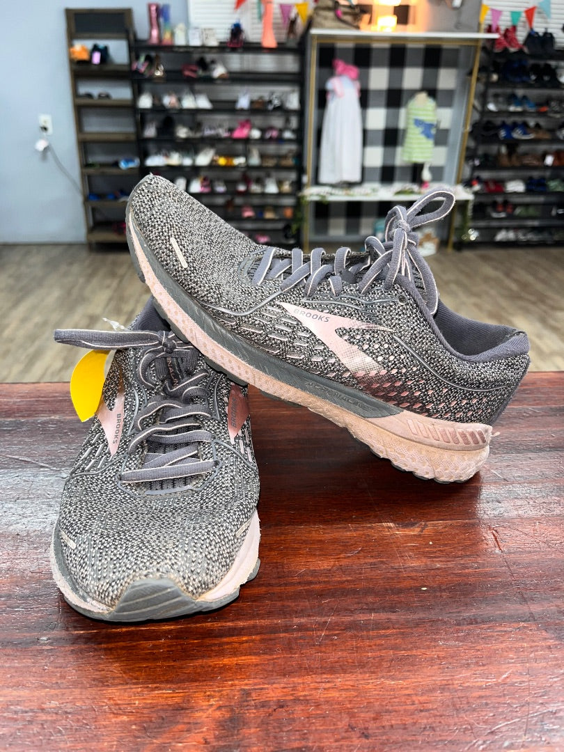 GREY/BLUSH BROOKS ADRENALINE 21 SNEAKERS, SHOES A7