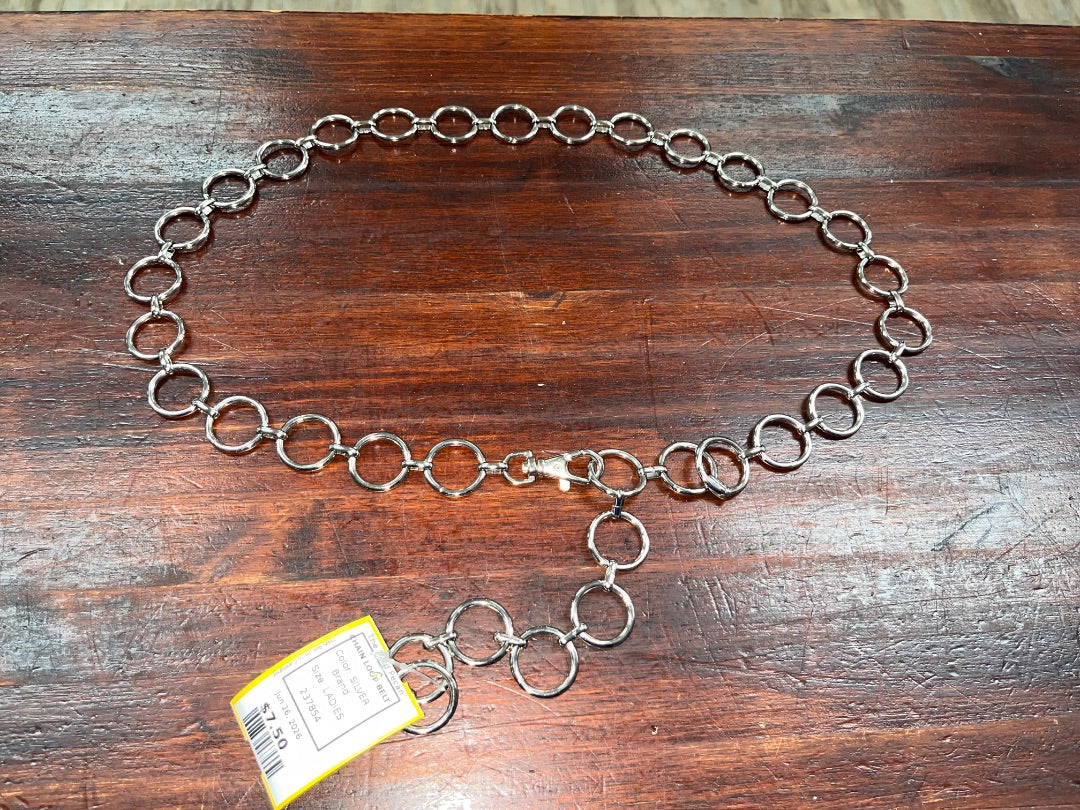 SILVER CHAIN LOOP BELT, LADIES