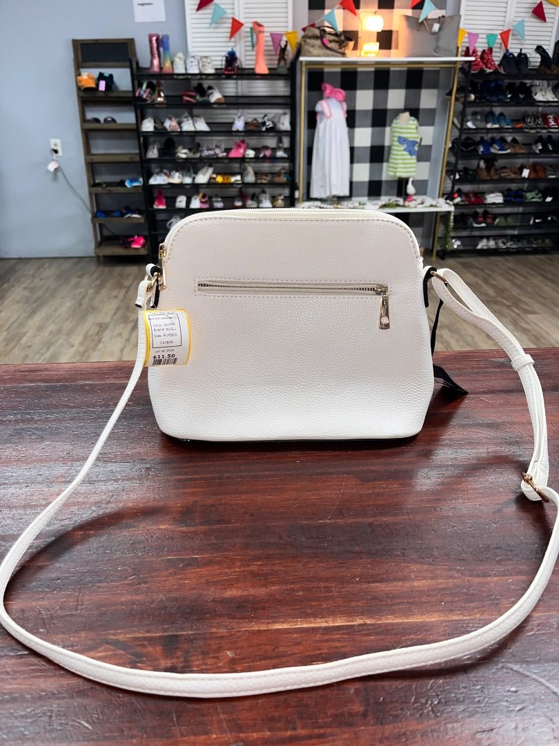 WHITE SUGU NEW ZIP CROSSBODY, PURSES