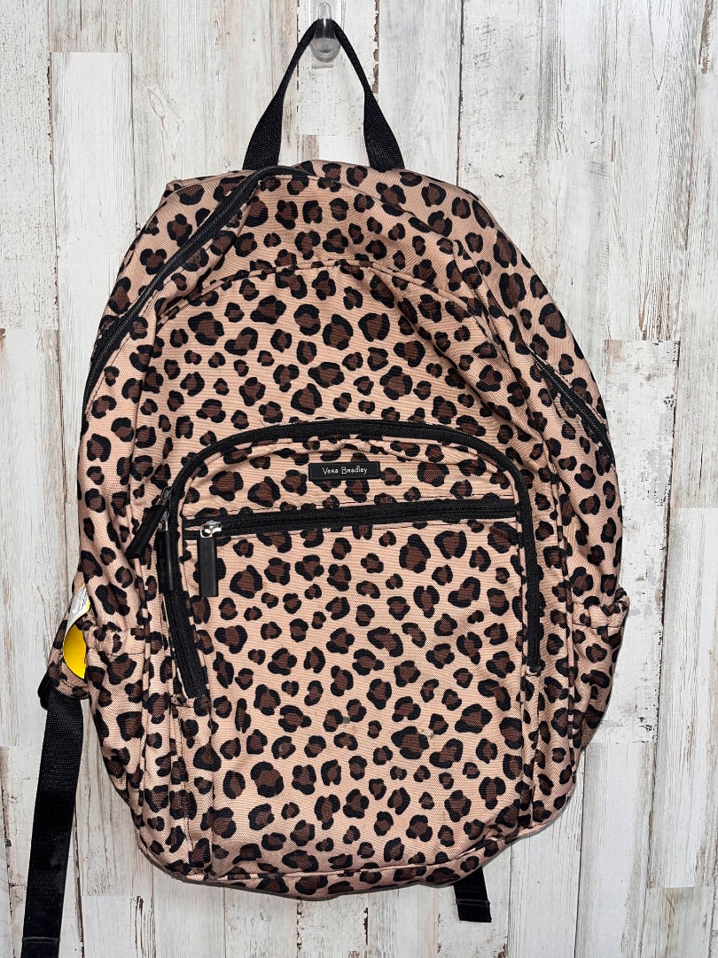 BROWN VERA BRADLE LEOPARD FULL SIZE BACKPACK