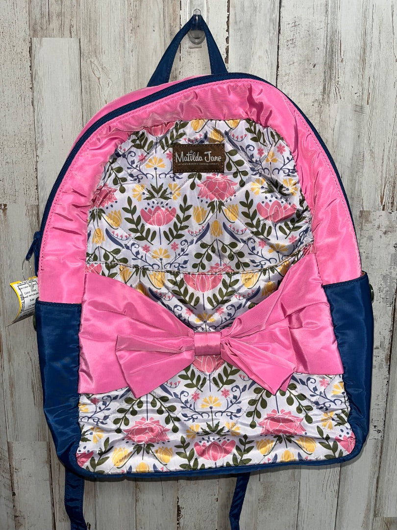 PINK MATILDA JANE BOW FLORAL BACKPACK
