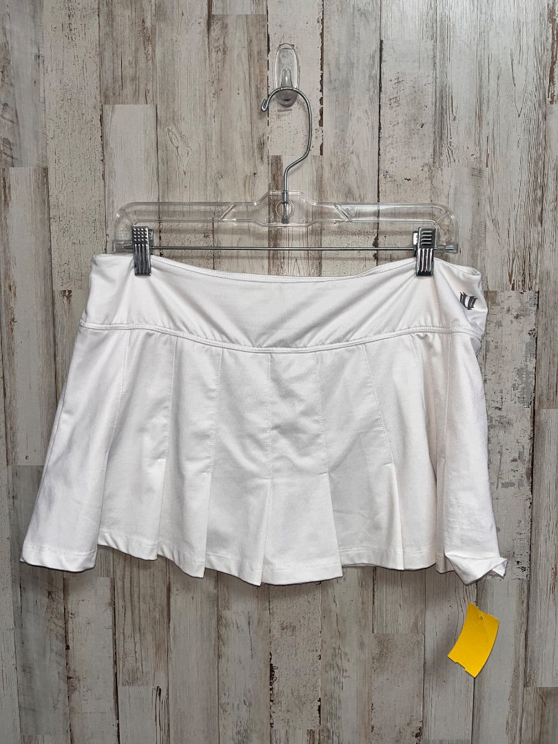 WHITE ELEVEN PLEATED TENNIS SKORT, LADIES L