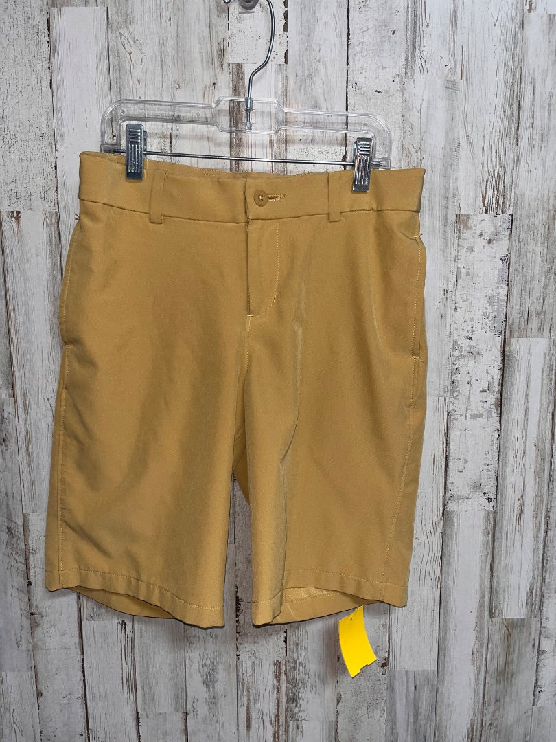 TAN NIKE PERFORMANCE SHORTS, BOY 10/12