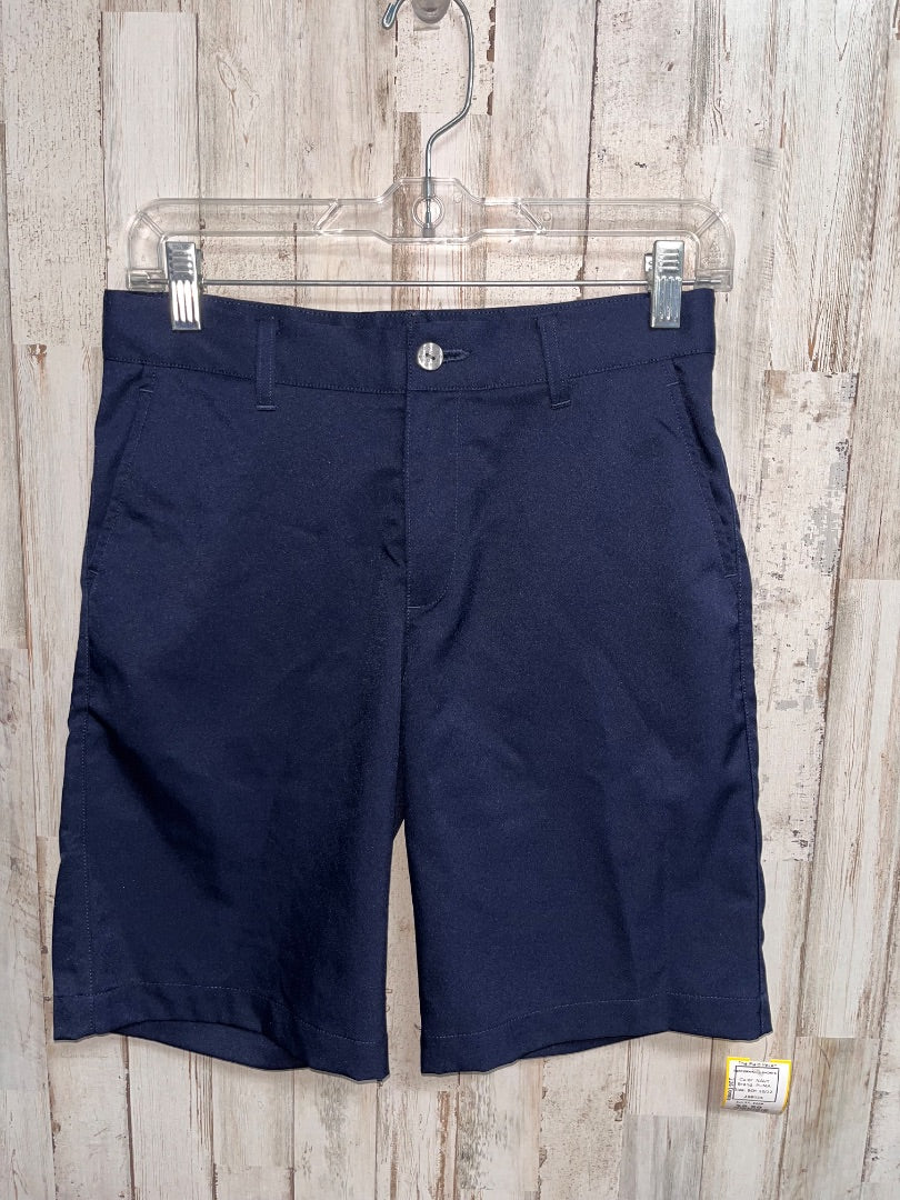 NAVY PUMA PERFORMANCE SHORTS, BOY 10/12