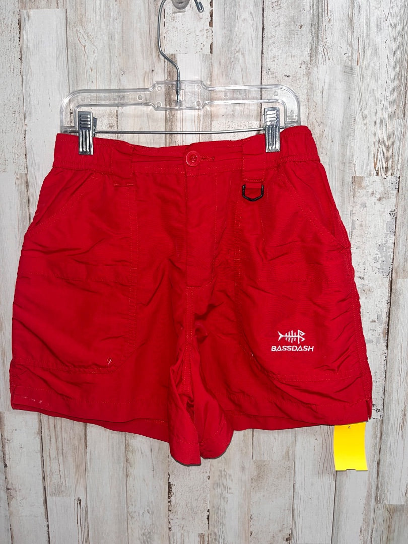 RED BASS DASH PERFORMANCE SHORTS, BOY 14
