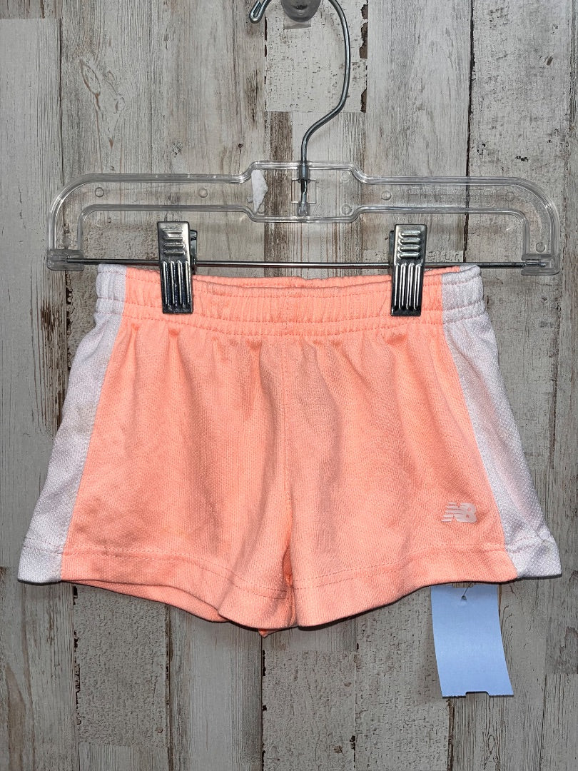 CORAL NEW BALANCE ATHLETIC SHORTS, GIRL 24M