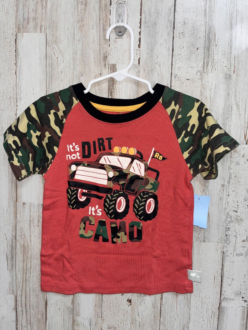 CAMO RUGGED BEAR CAMO DIRT TRUCK TEE, BOY 2T